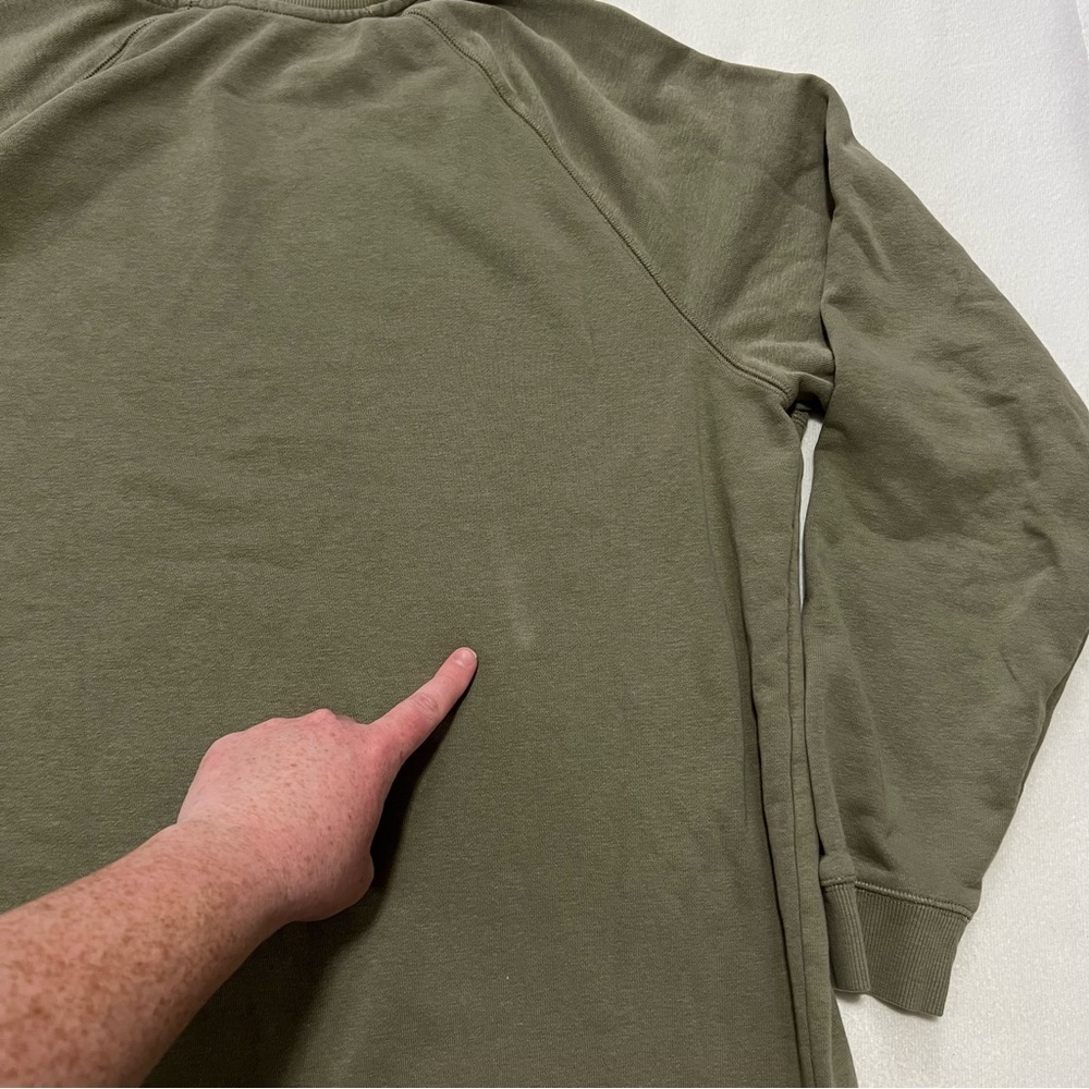 Peloton XL women Crewneck sweatshirt green workout - Picture 5 of 5